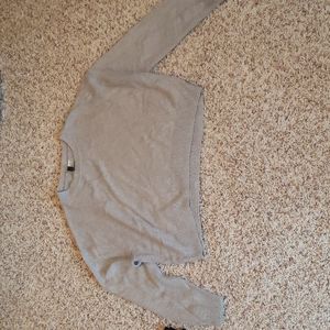 Gray Divided Sweater